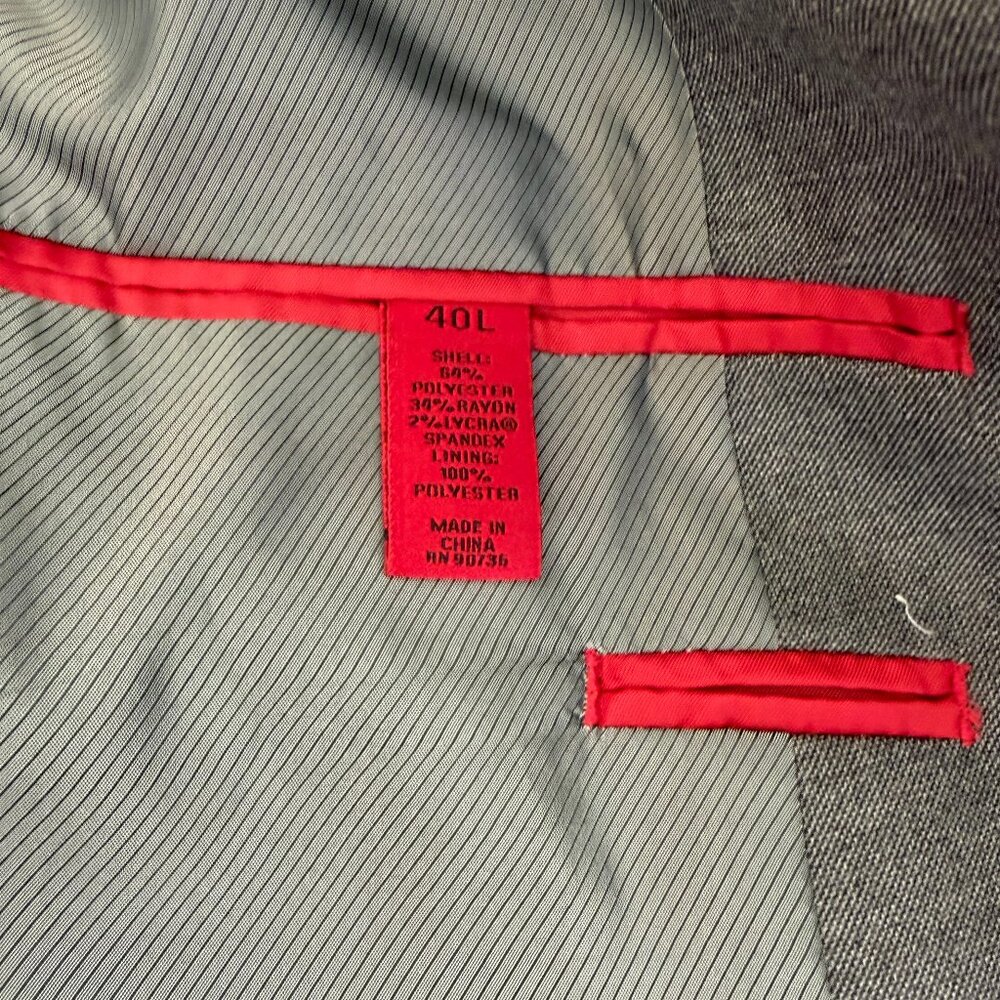 Alfani Men's Suit Slim Fit 40L Jacket 34W x 32L Pants - Picture 13 of 14